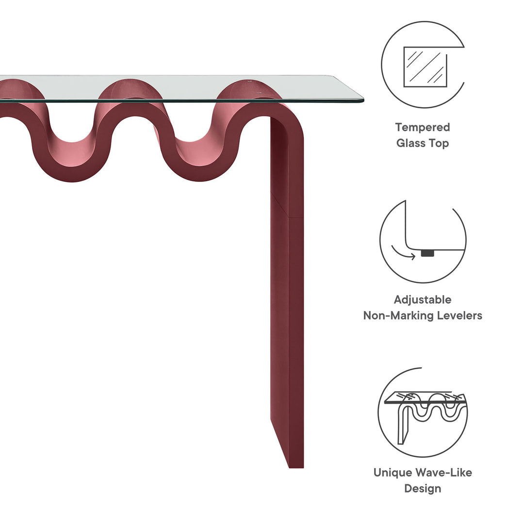 Odyssey Glass Top 50" Console Table