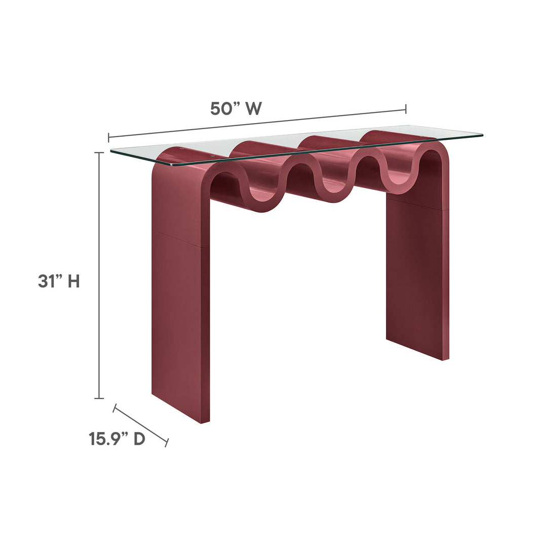 Odyssey Glass Top 50" Console Table