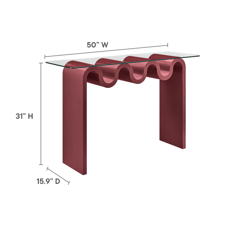 Odyssey Glass Top 50" Console Table