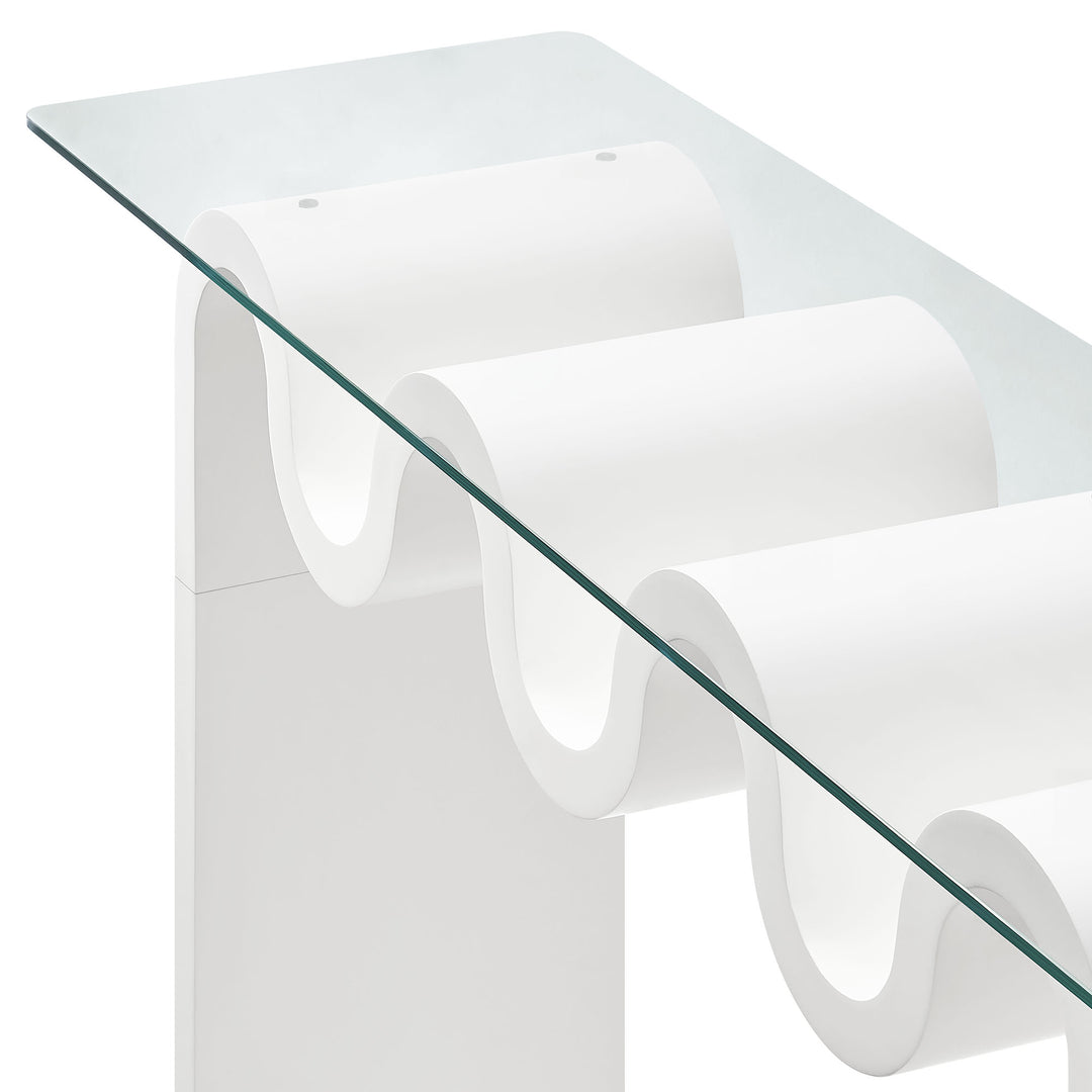 Odyssey Glass Top 50" Console Table