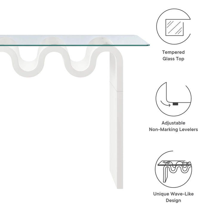 Odyssey Glass Top 50" Console Table