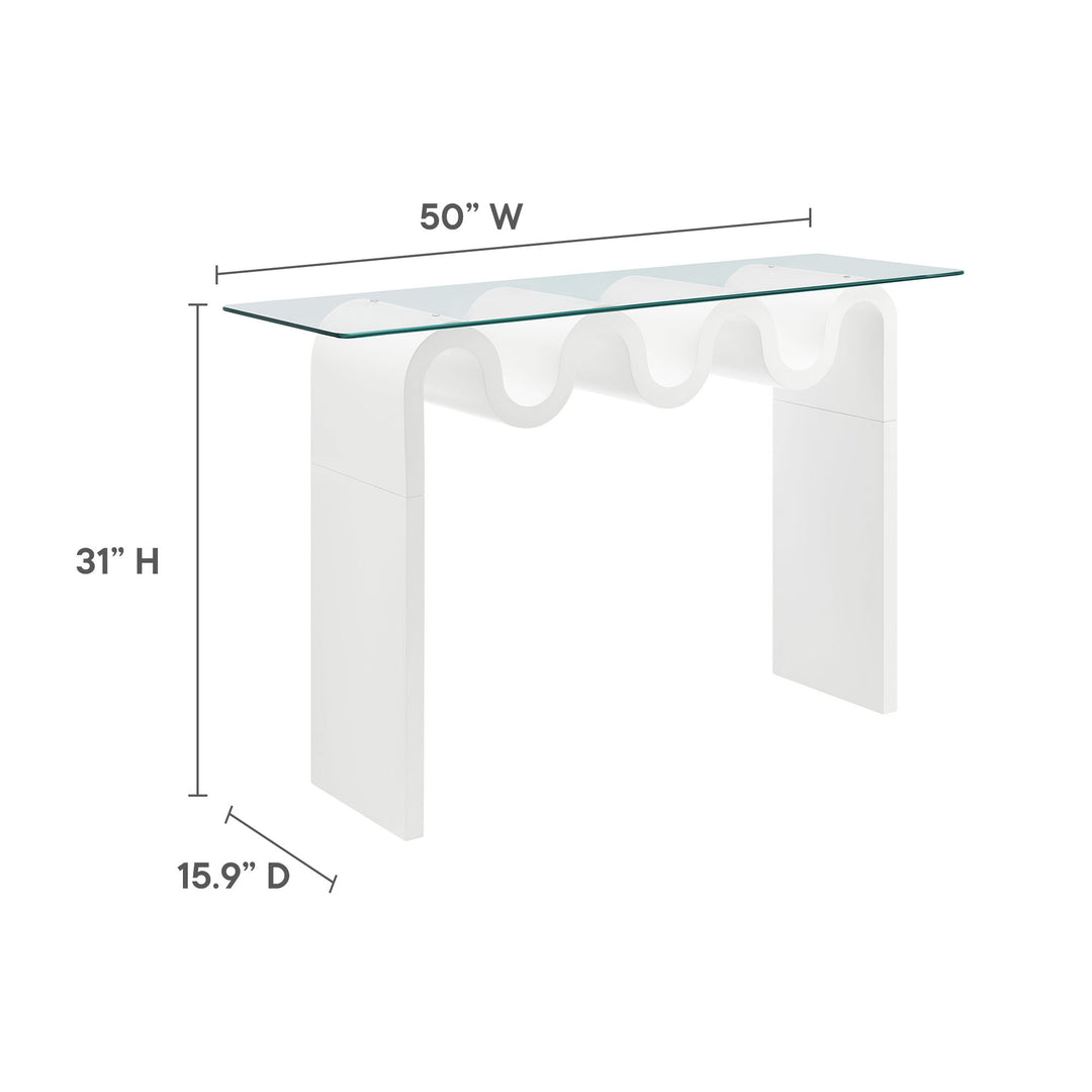 Odyssey Glass Top 50" Console Table