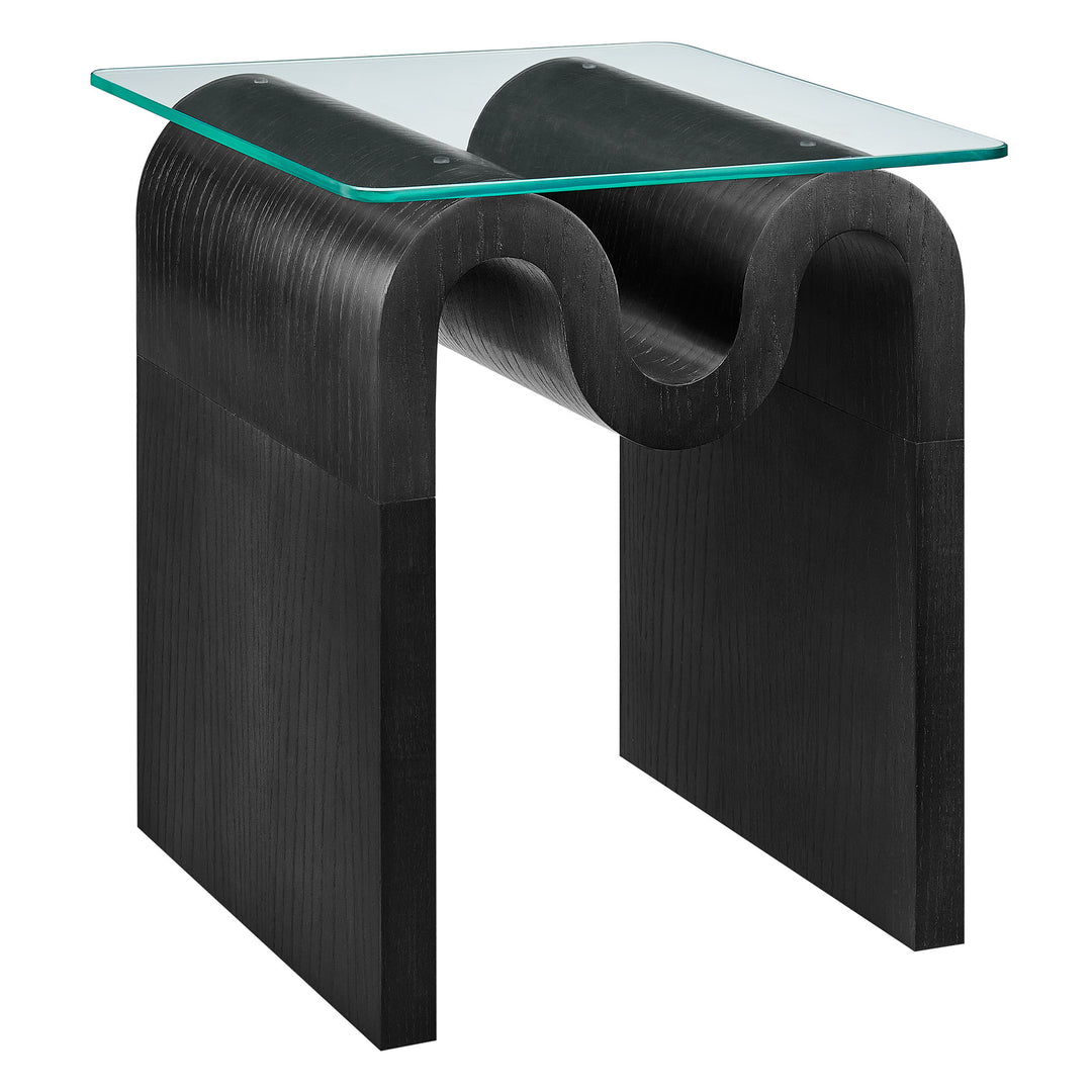 Odessa Glass Top Side Table