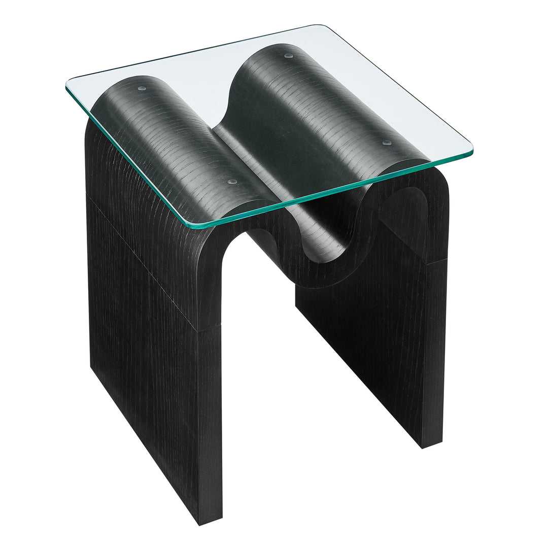 Odessa Glass Top Side Table