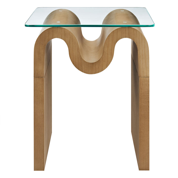 Odessa Glass Top Side Table