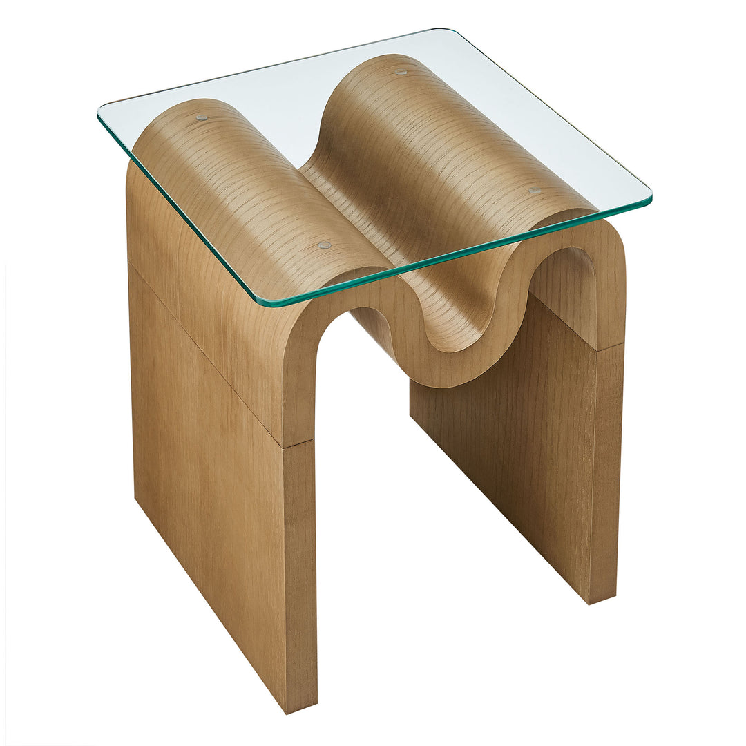 Odessa Glass Top Side Table