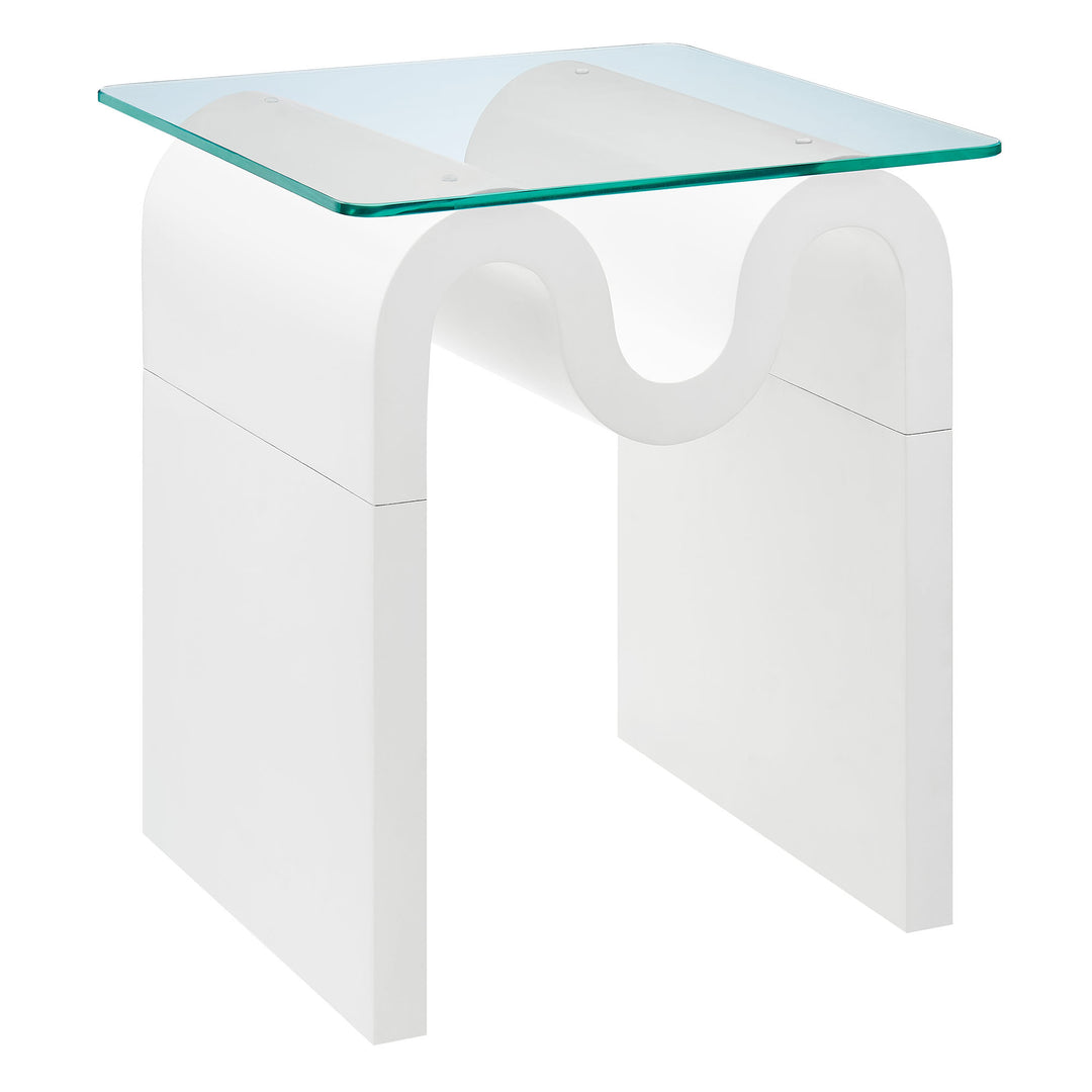 Odessa Glass Top Side Table