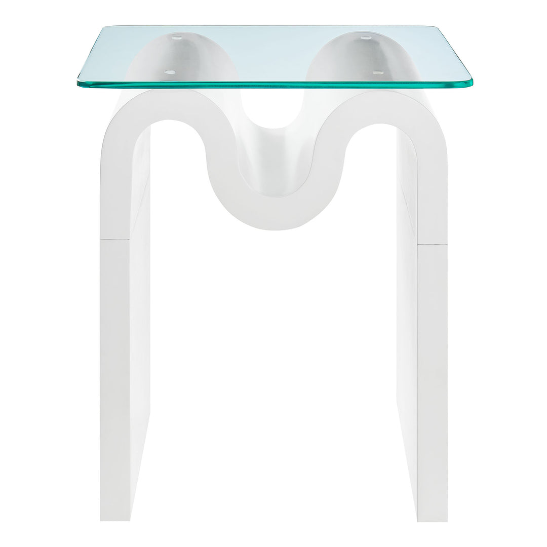 Odessa Glass Top Side Table