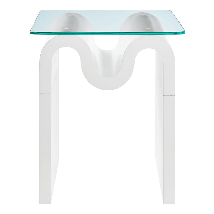 Odessa Glass Top Side Table