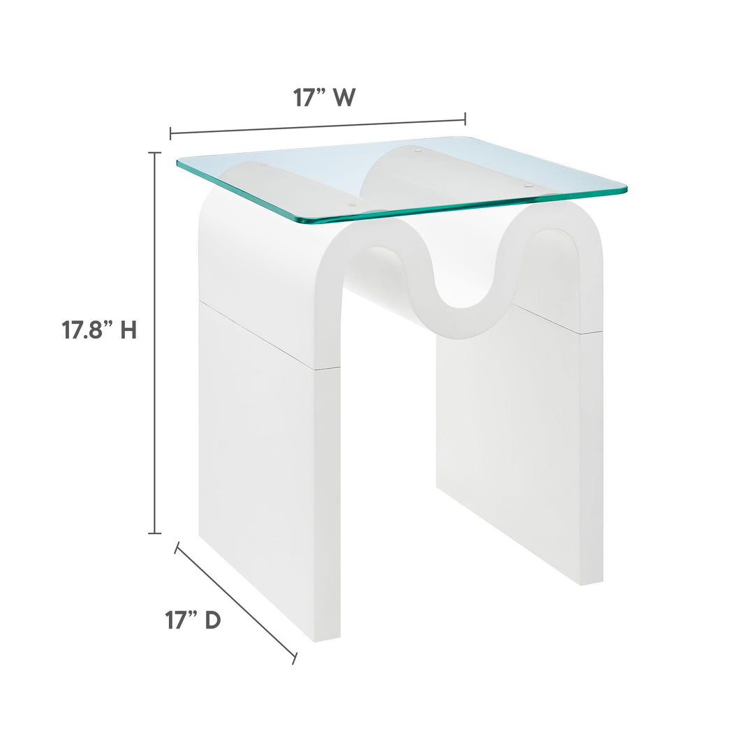 Odessa Glass Top Side Table