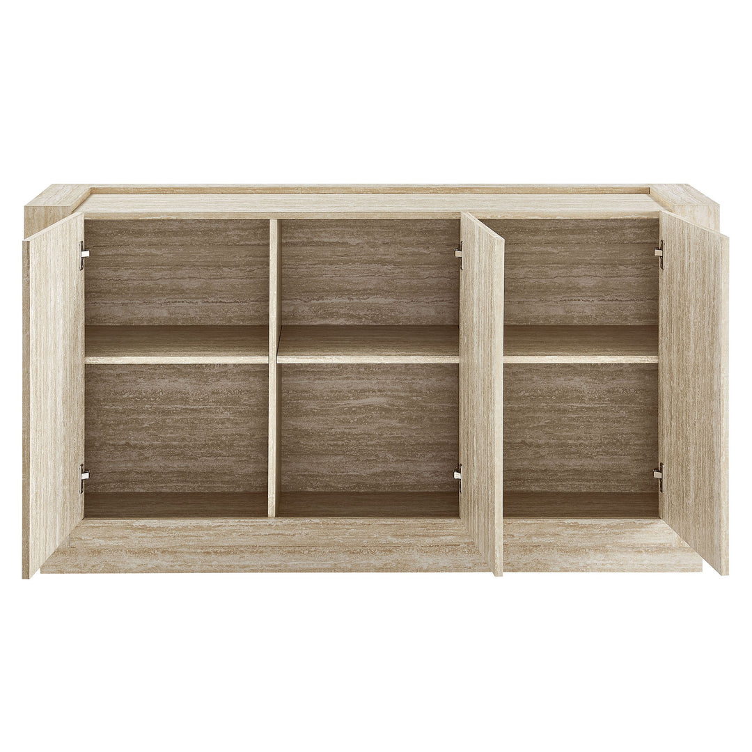 Haven 59" Travertine Sideboard