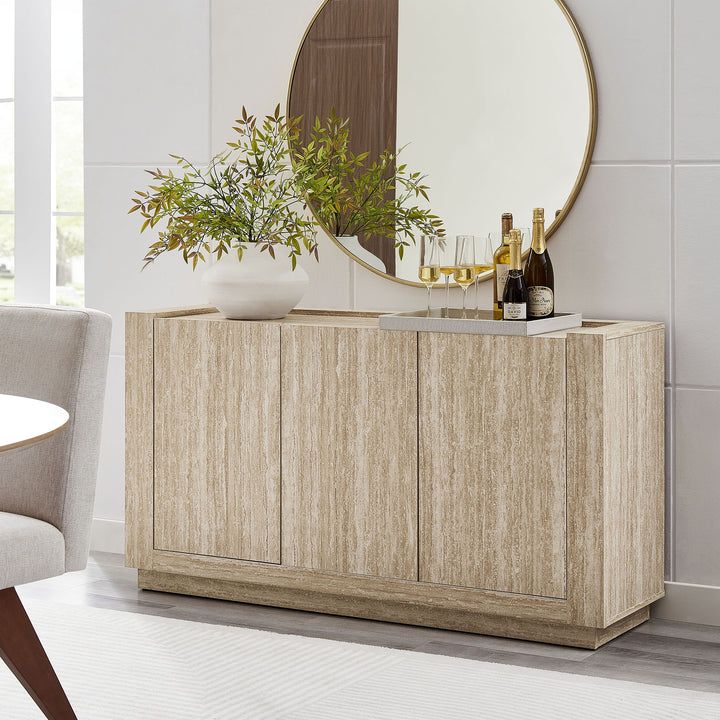 Haven 59" Travertine Sideboard