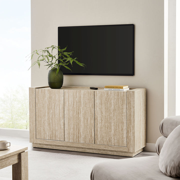 Haven 59" Travertine Sideboard