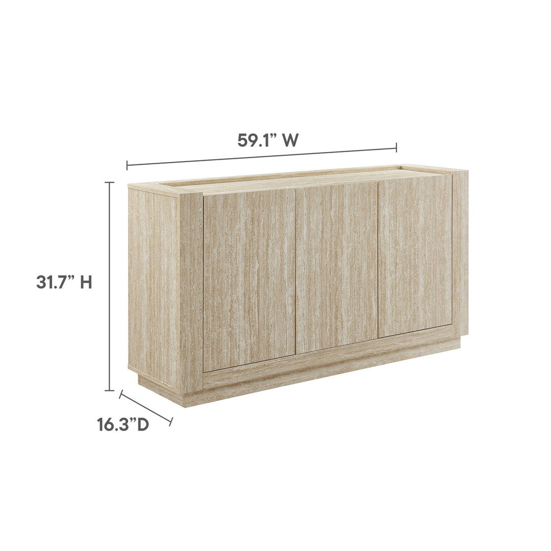 Haven 59" Travertine Sideboard