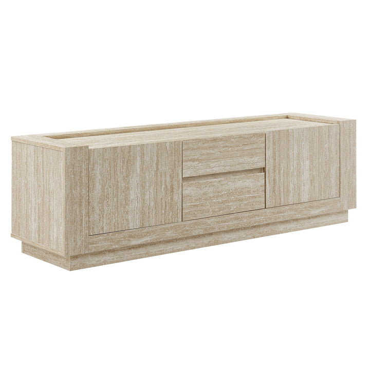 Haven 59" Travertine TV Stand