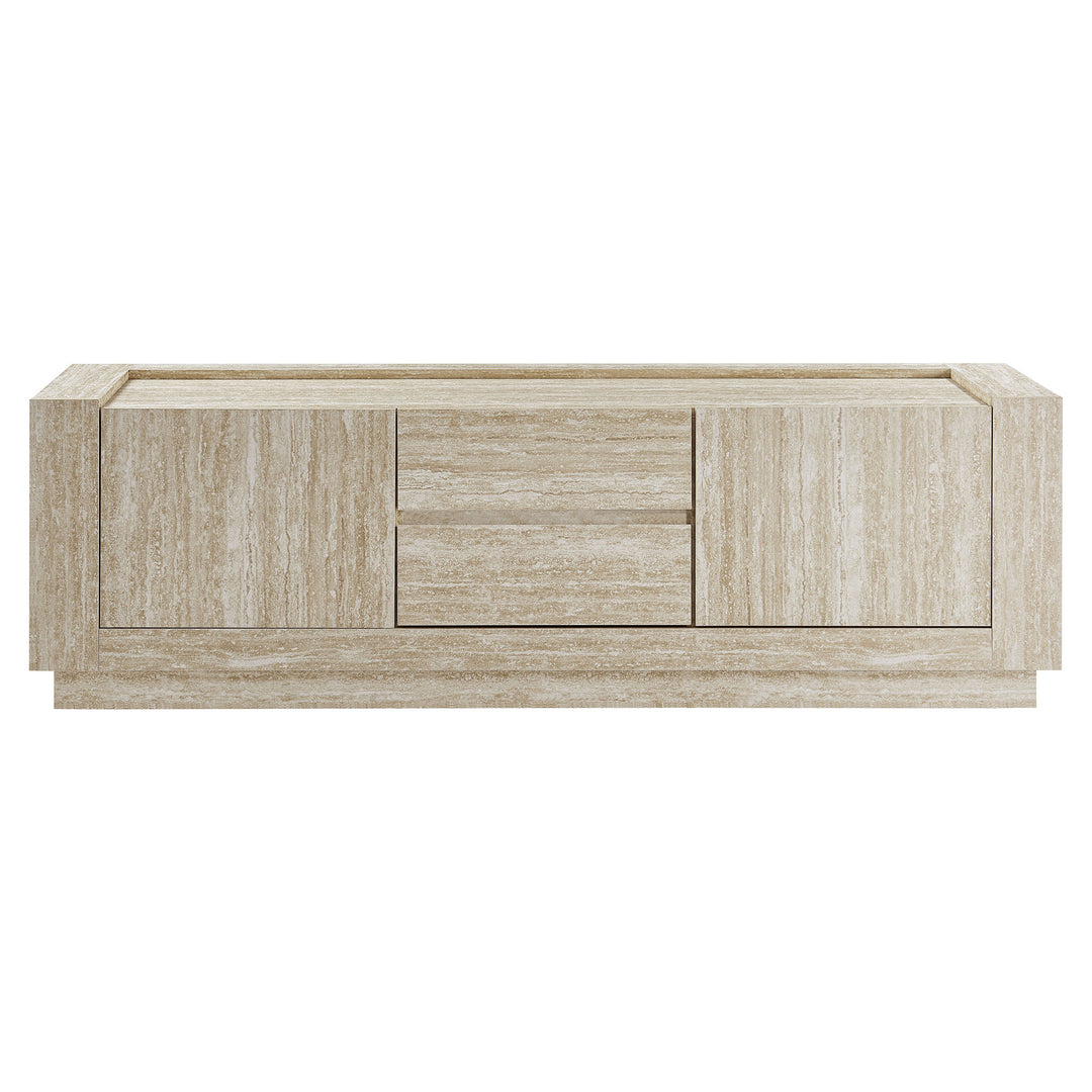 Haven 59" Travertine TV Stand