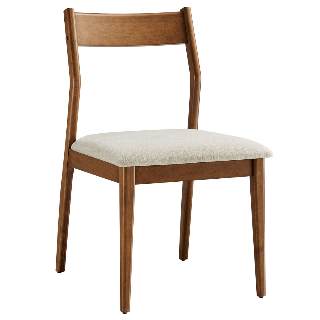 Serena Fabric Wood Dining Side Chairs Set of 2