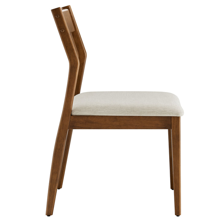 Serena Fabric Wood Dining Side Chairs Set of 2