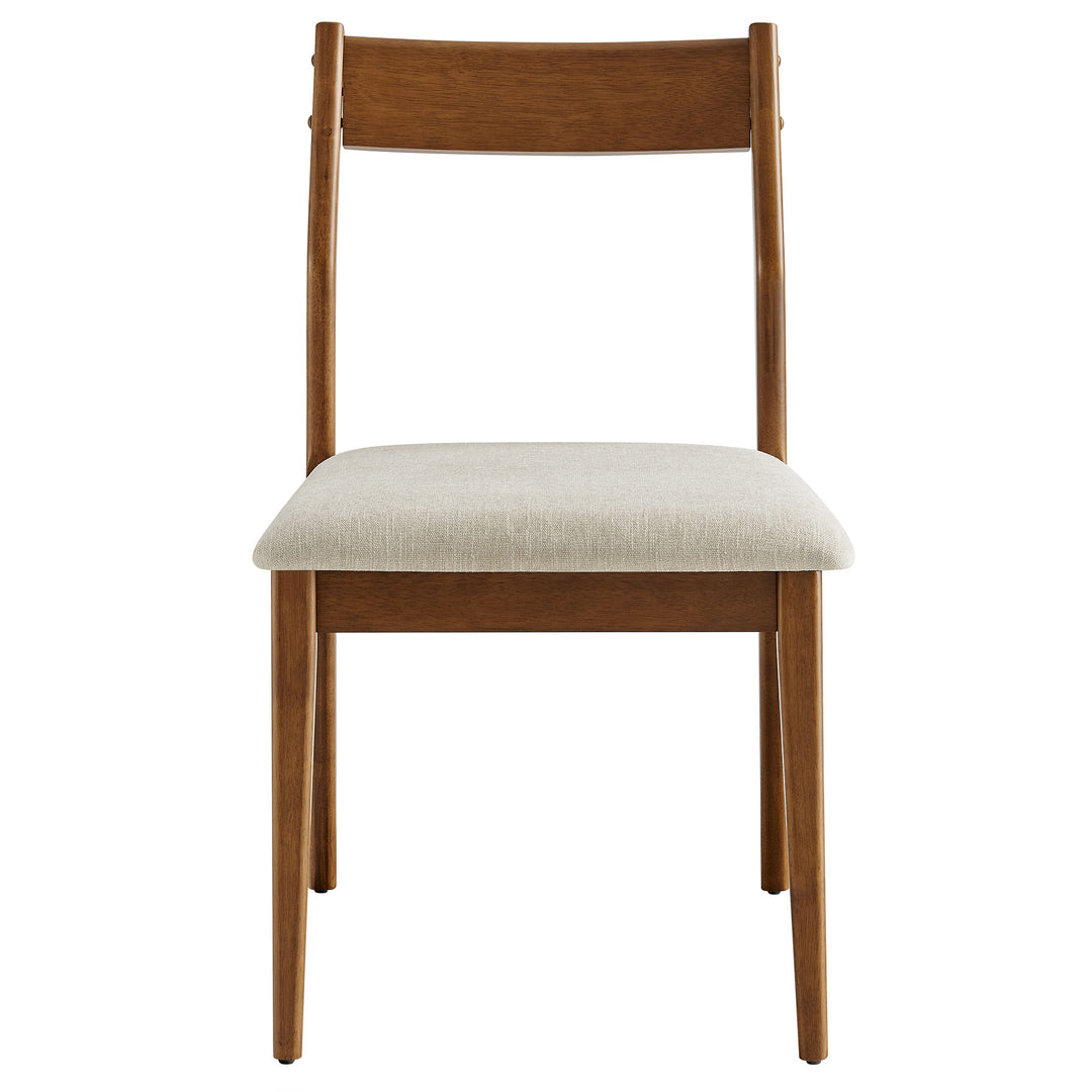 Serena Fabric Wood Dining Side Chairs Set of 2