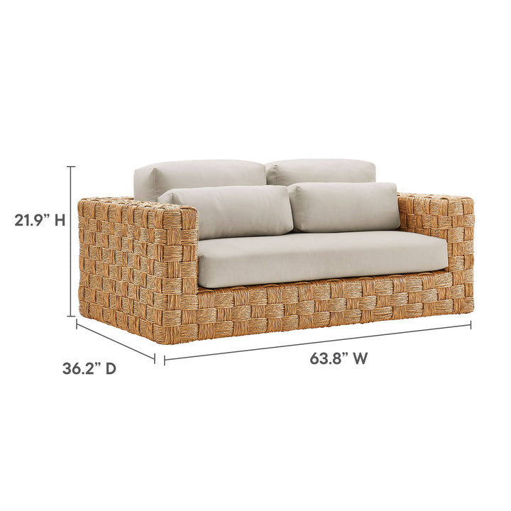 Tuscany Outdoor Patio Wicker Outdoor Patio Rattan Loveseat