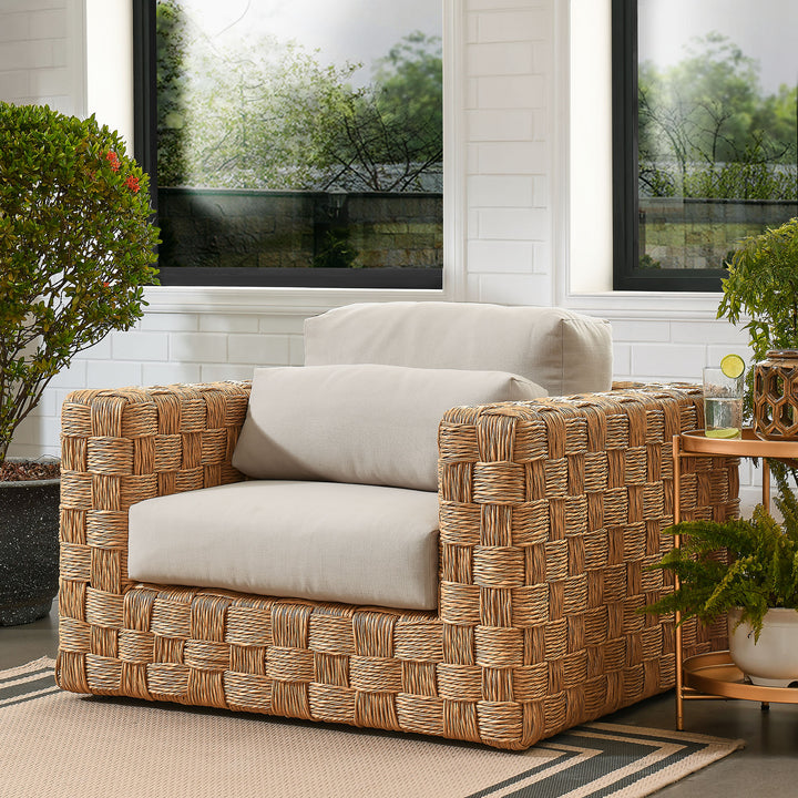 Terrace Oasis Wicker Outdoor Patio Rattan Armchair