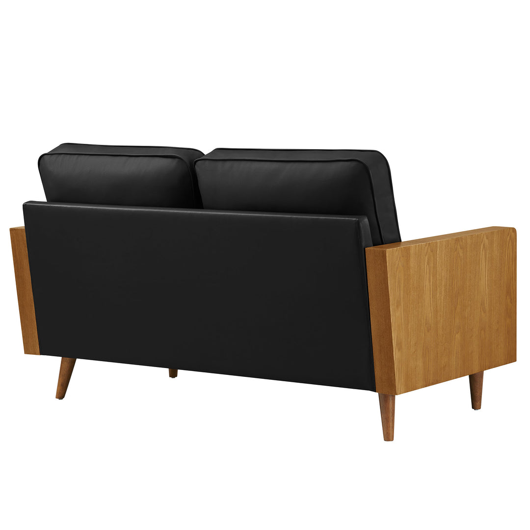 Kieran Kraft Leather Loveseat