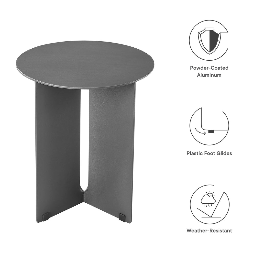 Tolaris Outdoor Patio Aluminum Side Table