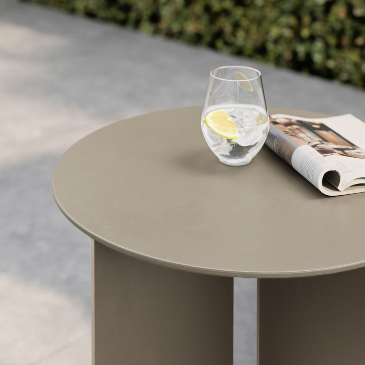 Tolaris Outdoor Patio Aluminum Side Table