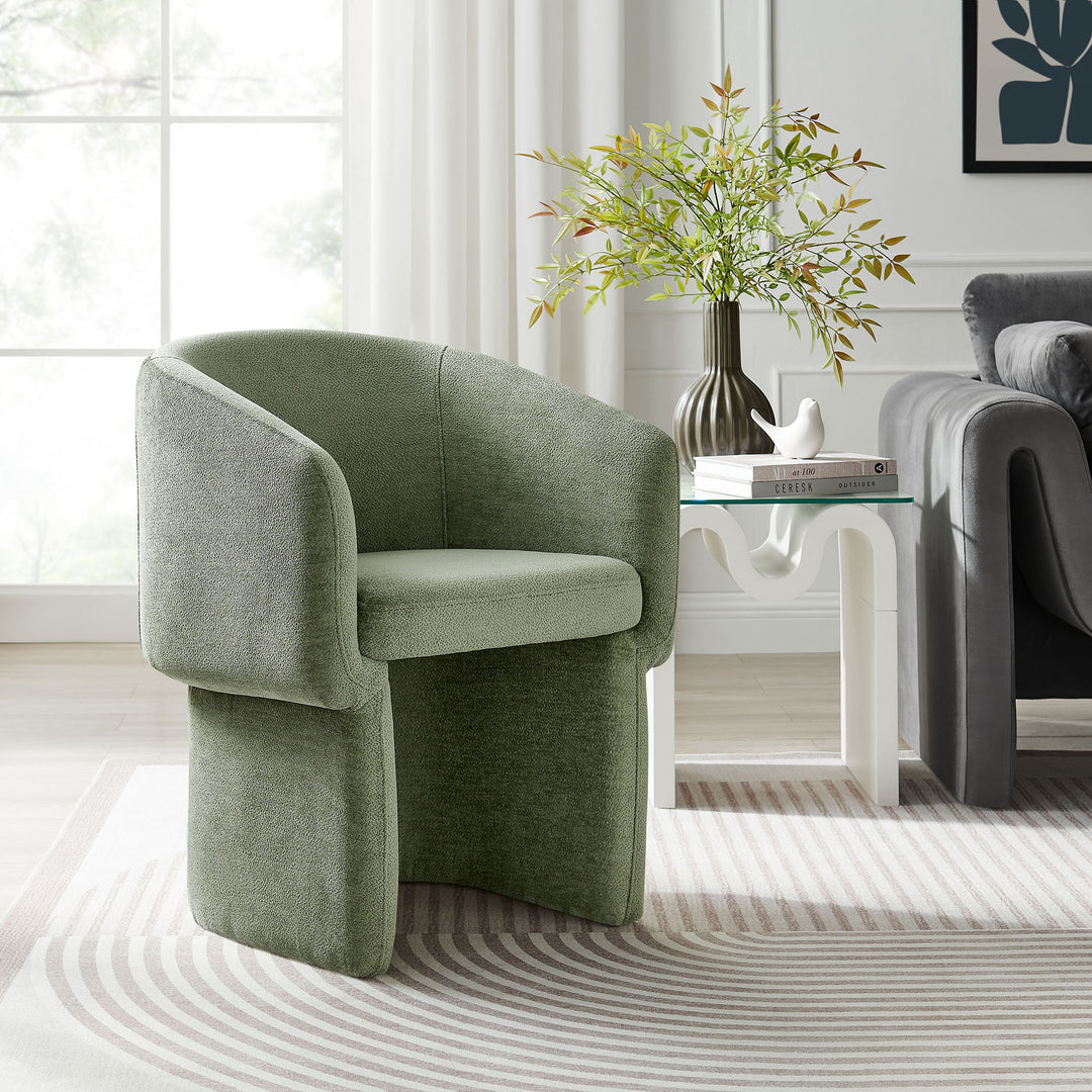 Vera Chenille Dining Armchair