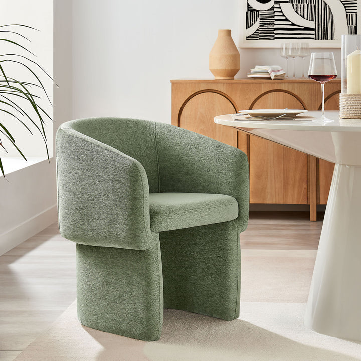 Vera Chenille Dining Armchair