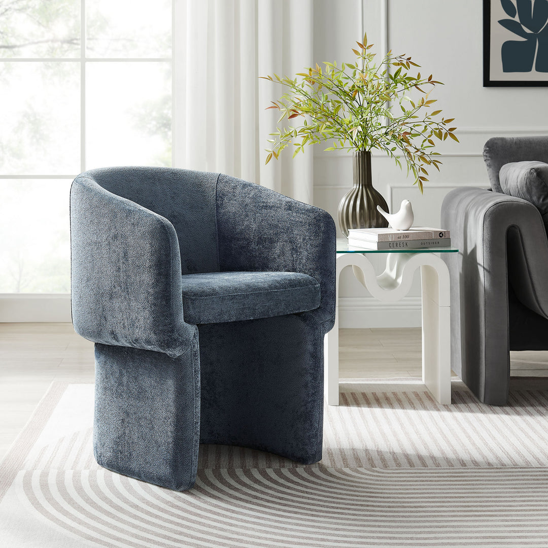 Vera Chenille Dining Armchair