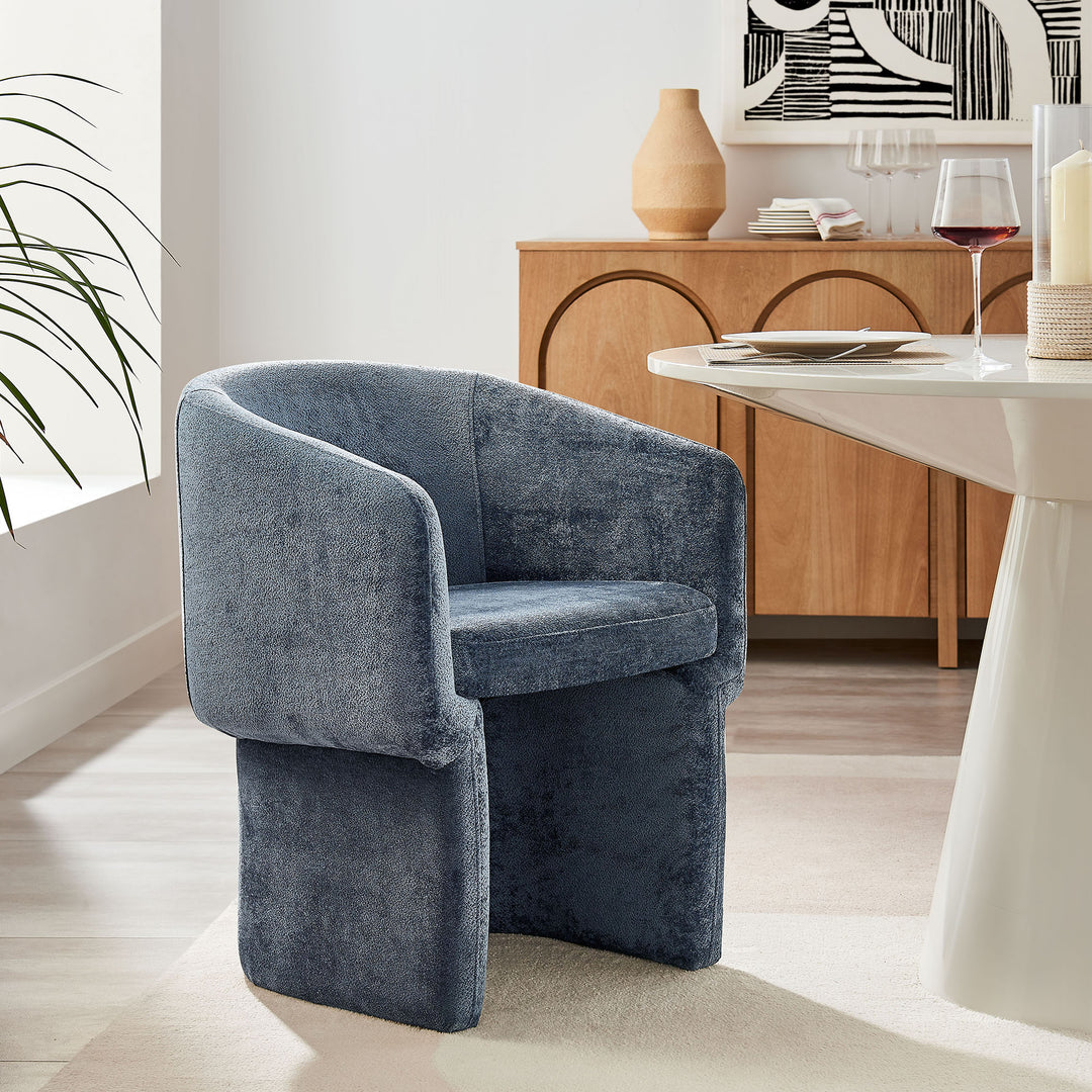 Vera Chenille Dining Armchair