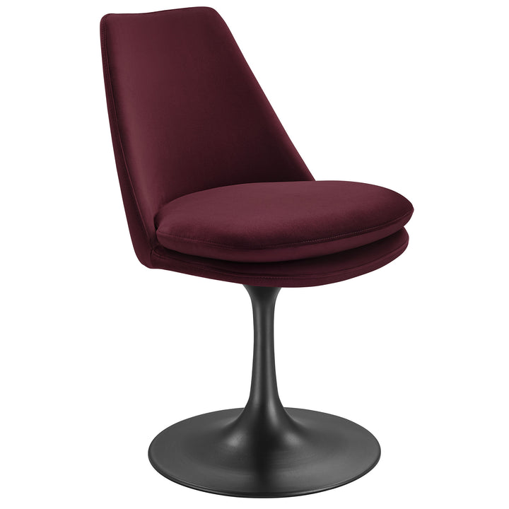 Luxe Plush Velvet Pivoting Dining Chair