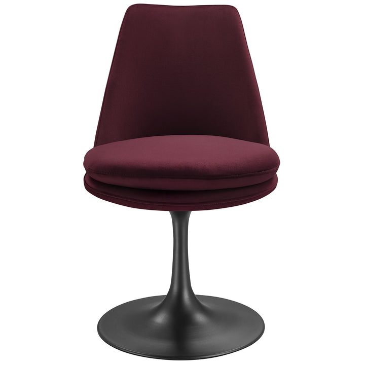 Luxe Plush Velvet Pivoting Dining Chair