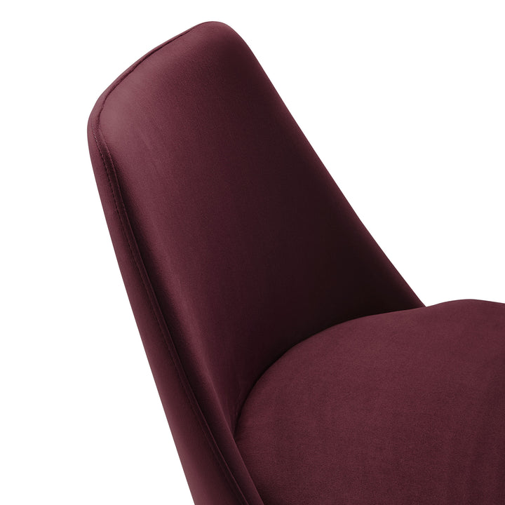 Luxe Plush Velvet Pivoting Dining Chair