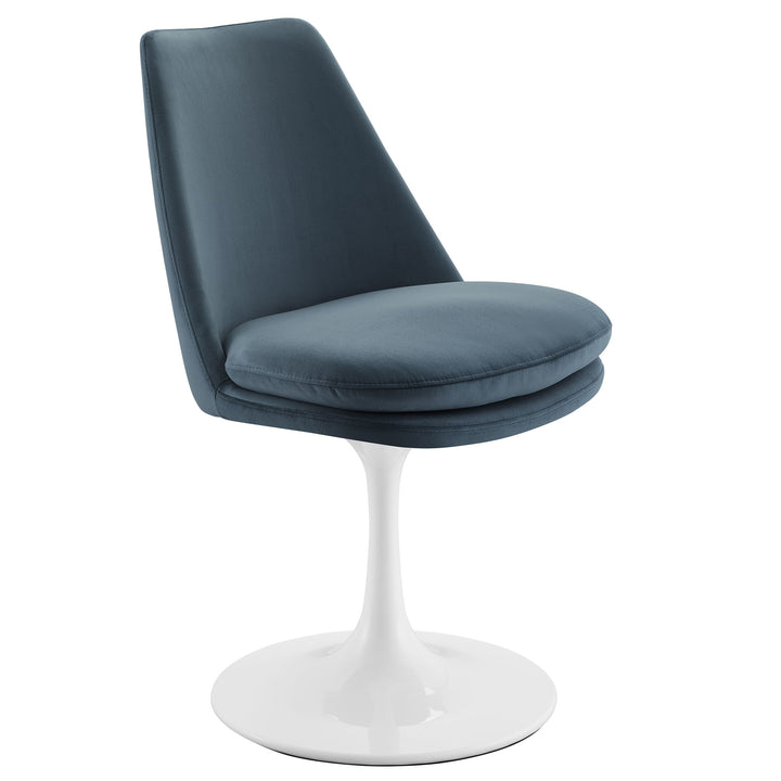 Luxe Plush Velvet Pivoting Dining Chair