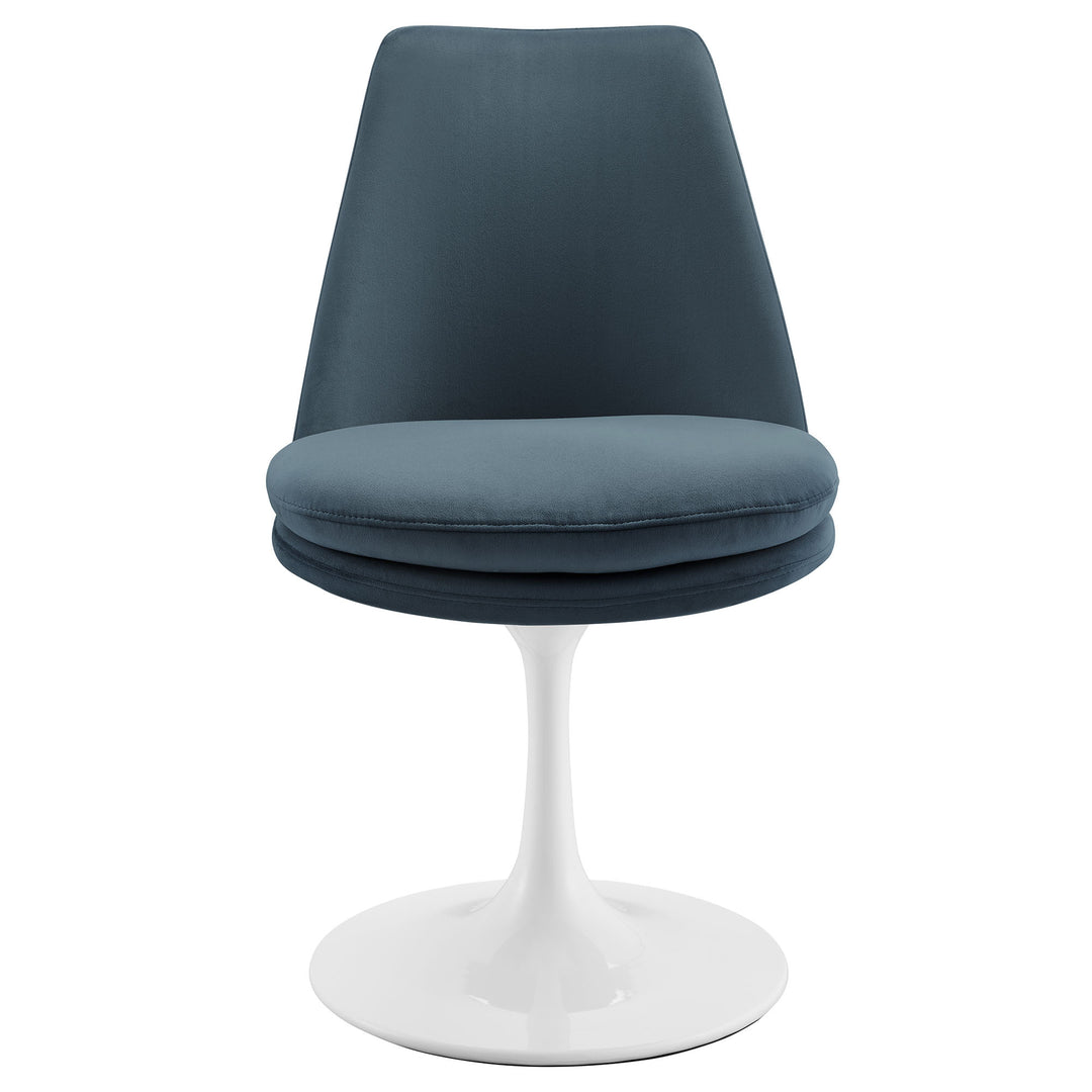 Luxe Plush Velvet Pivoting Dining Chair