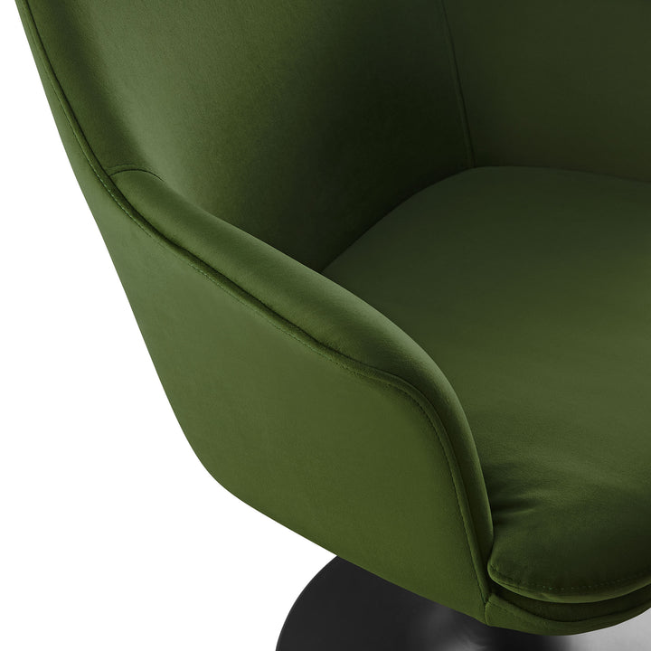 Luxe Plush Pivoting Parlor Chair