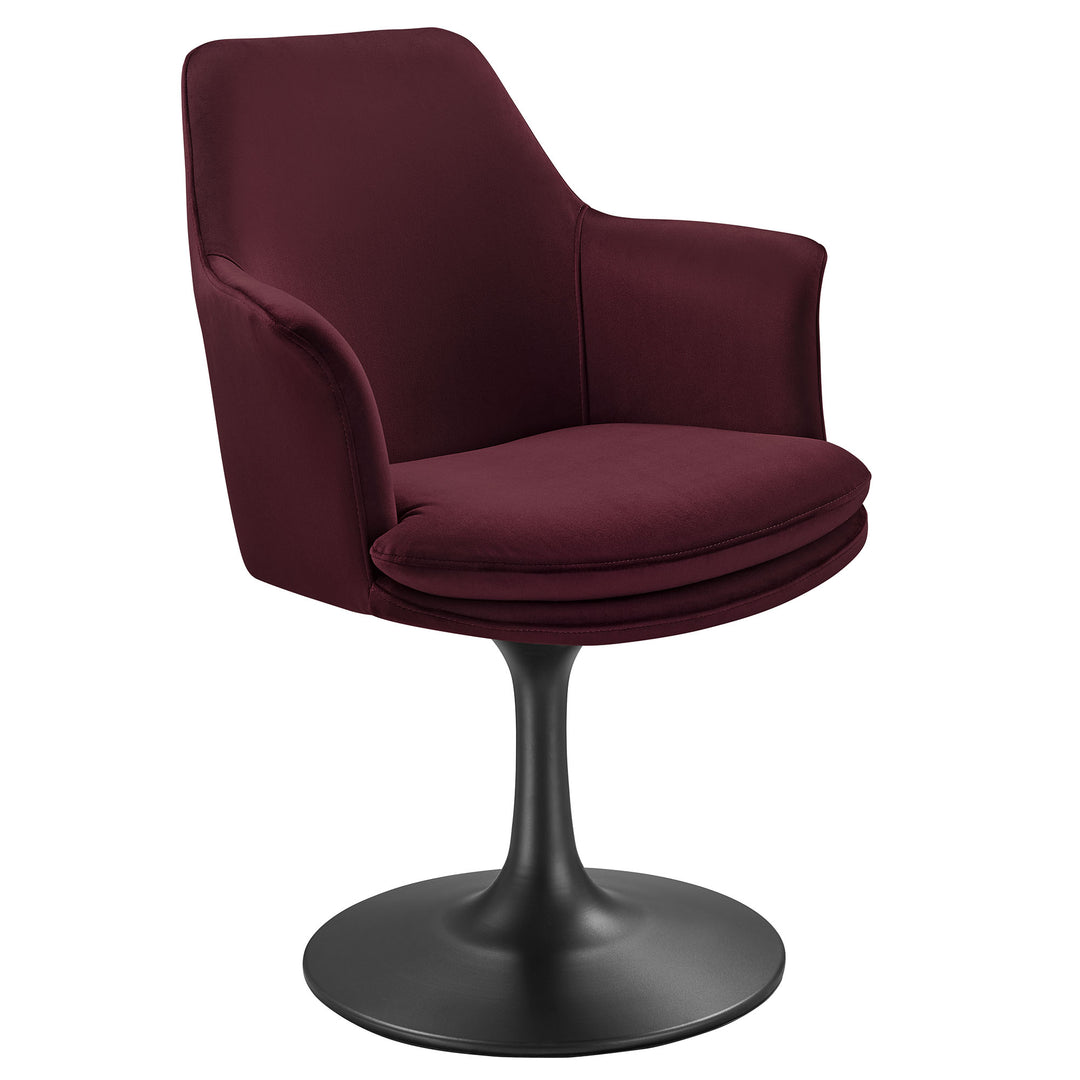 Luxe Plush Pivoting Parlor Chair