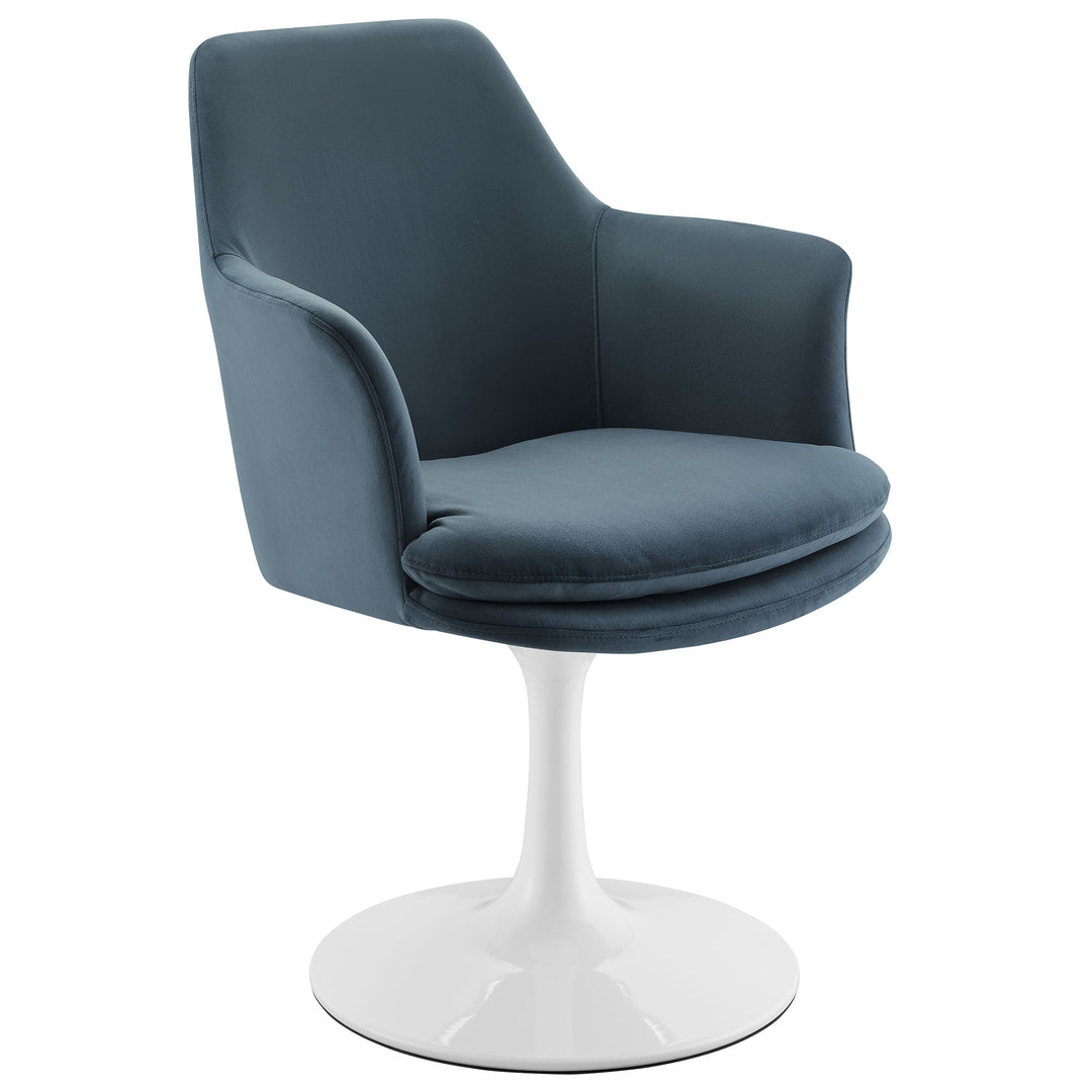 Luxe Plush Pivoting Parlor Chair