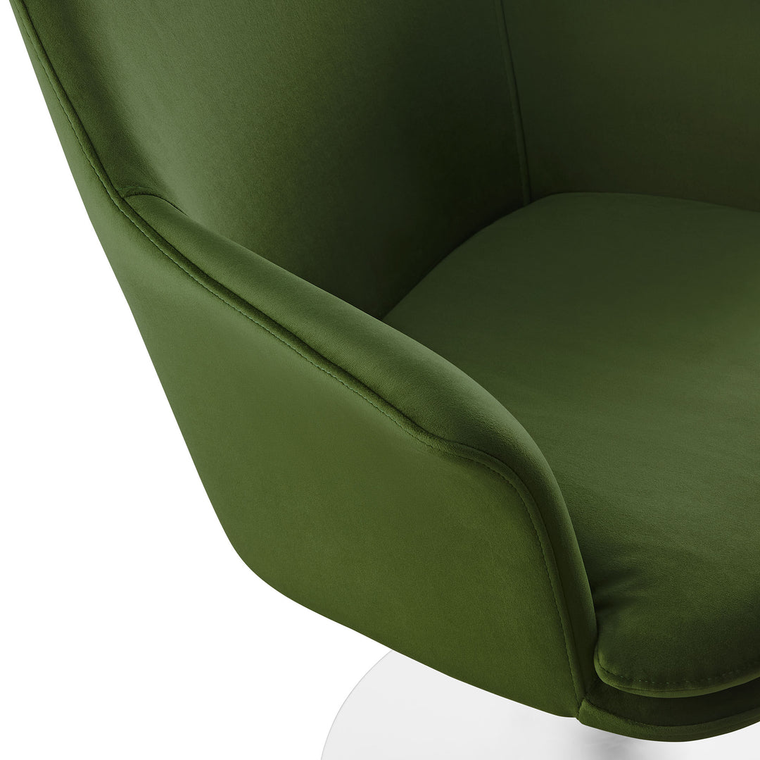 Luxe Plush Pivoting Parlor Chair