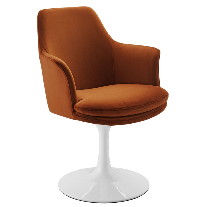 Luxe Plush Pivoting Parlor Chair