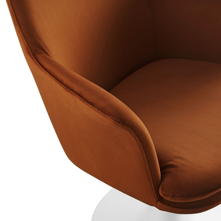 Luxe Plush Pivoting Parlor Chair