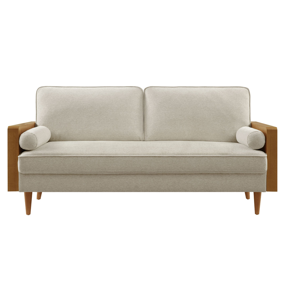 Keaton Heathered Fabric Upholstered Sofa