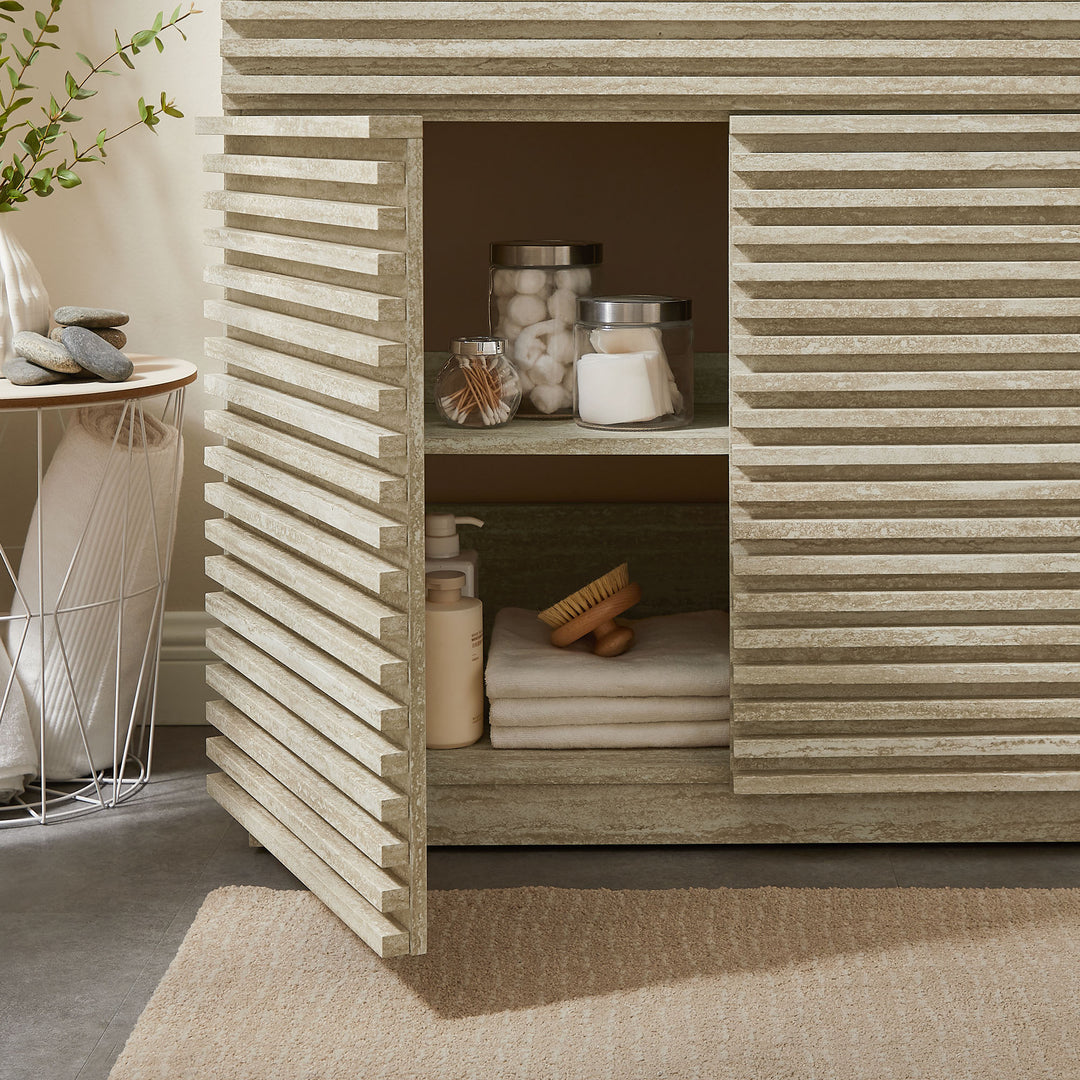 Barcelona Beige Bathroom Vanity Cabinet