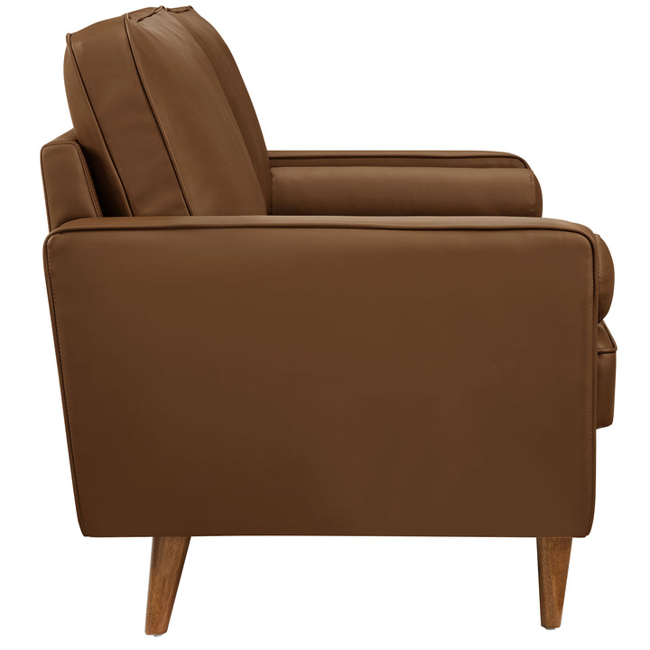 Sophisticate Modern Tufted Vegan Leather Couch
