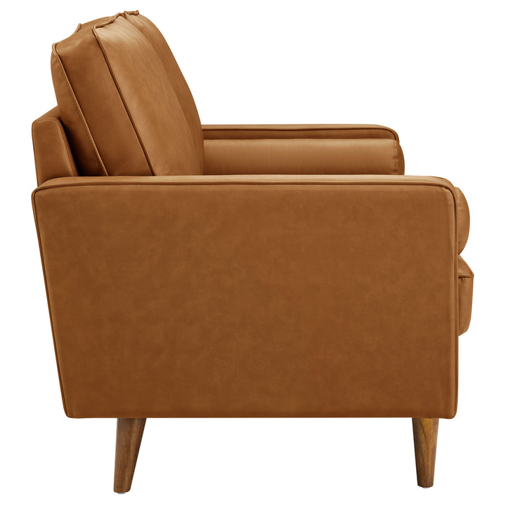 Sophisticate Modern Tufted Vegan Leather Couch