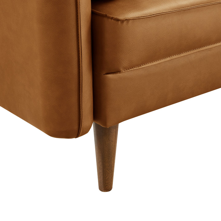 Refresh Upholstered Vegan Leather Accent Armchair