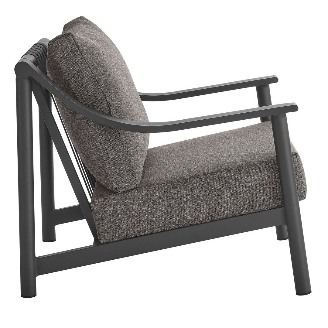 Terrace Exterior Porch Aluminum Accent Armchair