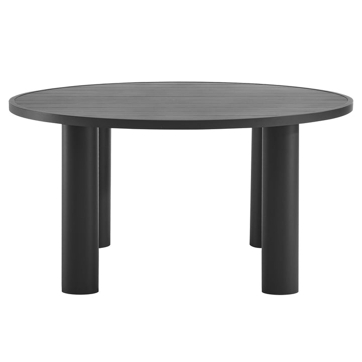 Neptune Outdoor Patio 60" Round Aluminum Dining Table